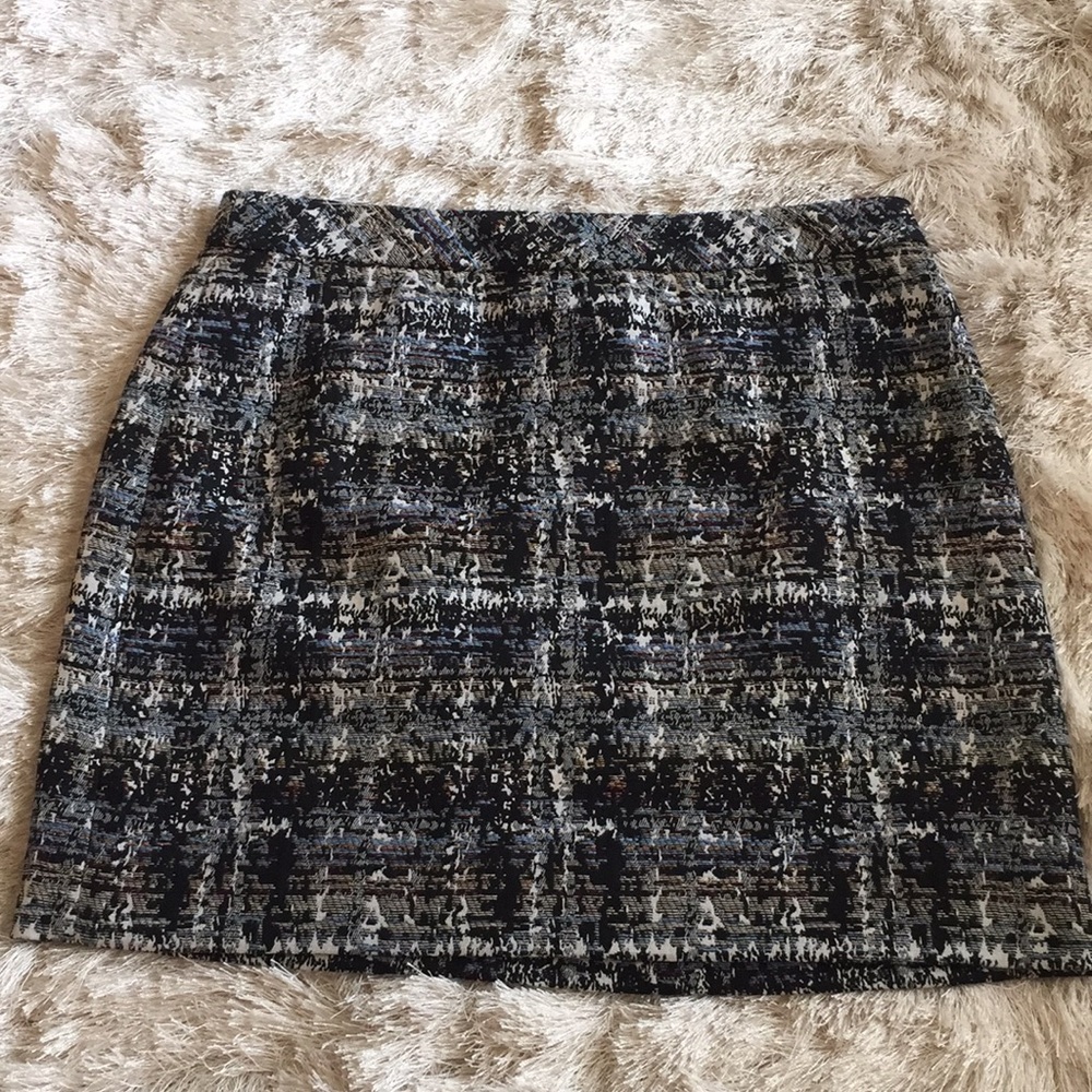 J. Crew Woven Multicolor Mini Skirt Sz 0
